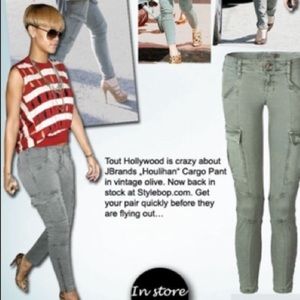 J Brand Houlihan Green Cargo Pants 28